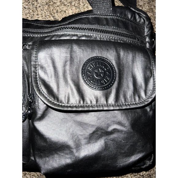 Women's Kipling Cool Defea Handbag - Urban Black Charcoal Satchel - Picture 4 of 6